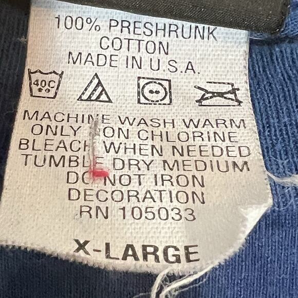 Liquid Blue Shirt Mens XL American Flag Tie Dye Stars Patriotic USA Independence - Picture 5 of 6